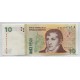 ARGENTINA COL. 782R BILLETE DE $ 10 FIRMAS DE FABREGA - DOMINGUEZ REPOSICION